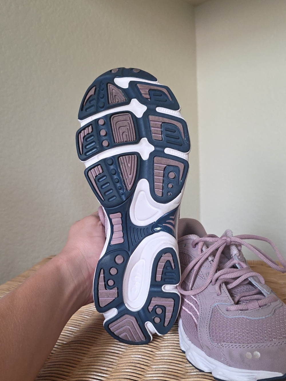 Ryka Women’s Lace-Up Sneakers in Dusty Mauve - Picture 2 of 3